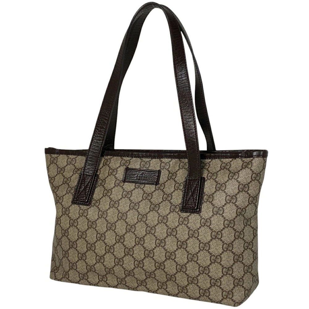 Gucci GG tote bag shoulder canvas beige brown